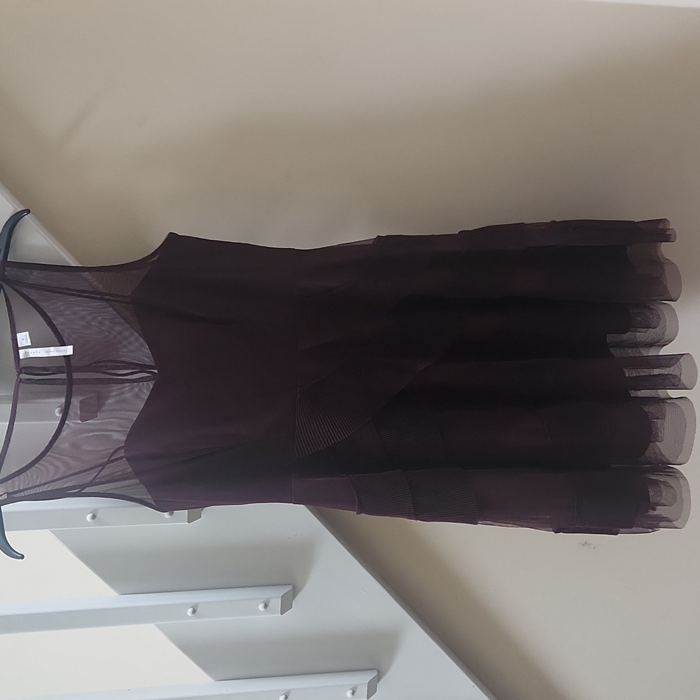Burgundy cocktail dress